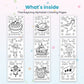 Inside pages of Thanksgiving Alphabet Coloring Pages