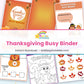 Thanksgiving busy binder activities collage