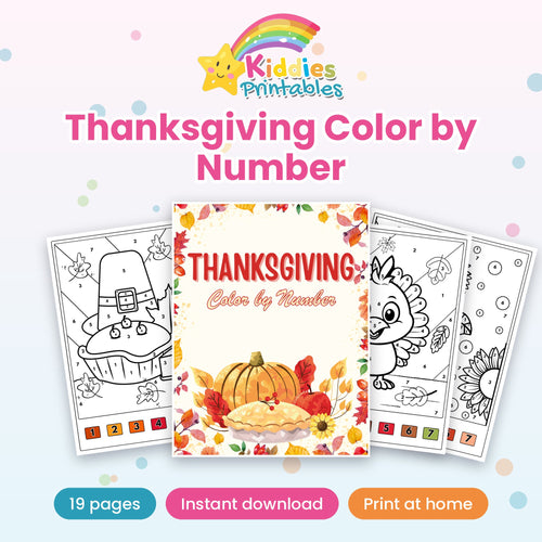 Thanksgiving Color by Number