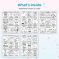 Valentine Cards to Colour printable – inside pages preview