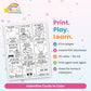 Valentine Cards to Colour printable – what's included