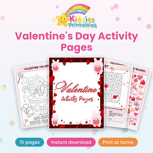 Valentine's Day Activity Pages printable cover
