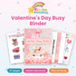 Valentine's Day Busy Binder printable – cover