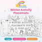 Winter Activity Placemats printable – cover