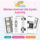 Winter Animal Life Cycle Activity printable – cover