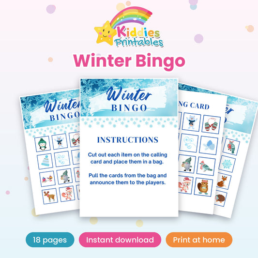 Winter Bingo printable cover