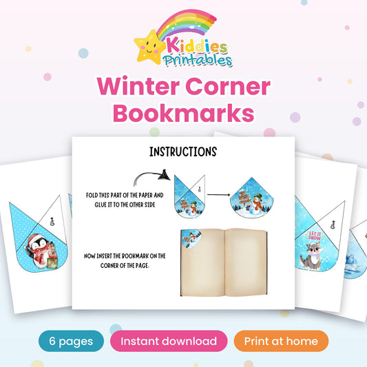 Winter Corner Bookmarks printable – cover