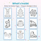 Winter Dot Marker Pages printable – inside pages preview