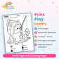 Winter Sight Word Coloring Pages features