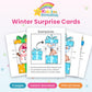 Winter Surprise Cards printable – cover