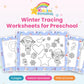 Winter Tracing Worksheets for Preschool printable – cover