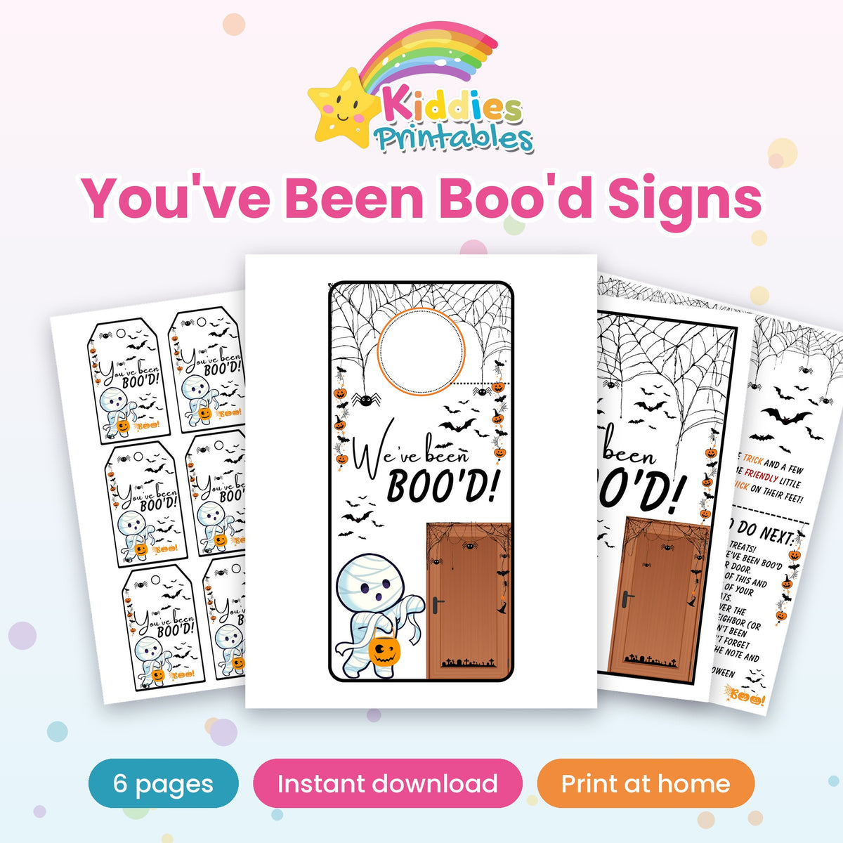 You've Been Boo'd Signs printable – cover